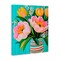 Stupell Industries Flowers in Spring Stripes Canvas, design by Petal Prints Design
